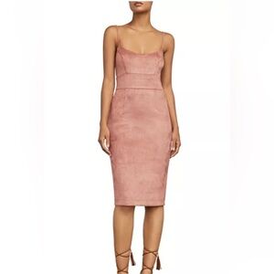 BCBGMaxAzria Alese- Faux suede dress